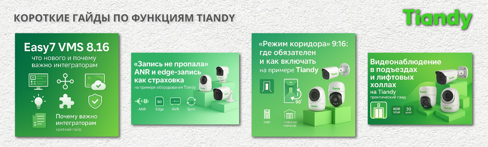 Короткие гайды по функциям Tiandy Короткие гайды по функциям Tiandy